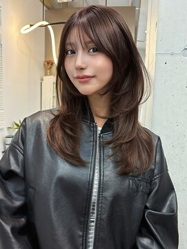 ソヨン 大宮2号店(SOYON) レイヤーカット/ミディアムレイヤー/マロンページュ