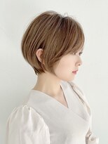 ルージュシー ショートボブ(RU10C)&nbsp;白髪染め/白髪ぼかしハイライト/ヘッドスパショートスタイル/