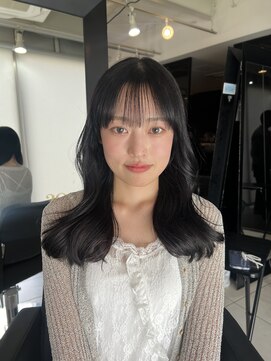 アクアオモテサンドウ(ACQUA omotesando) ☆ミディアムレイヤーハッシュカットダークアッシュブラウン