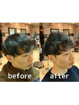 カズ 中津店(KAZU) 茨木市 軟毛 メンズパーマ スパイラルパーマ