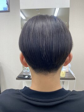 バームヘア(balm hair) 小顔センターパート縮毛矯正ブリーチなしカラー20代30代