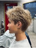 men'shair/ハイトーンスパイキーショート