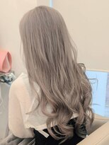 エニフォーイーストハム(Eni for eastham)&nbsp;ブリーチカラー/ホワイトグレージュ×レイヤーロング