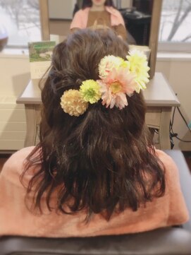 ヘナ ヘアサロン 花々 セット