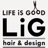 リグ ヘアアンドデザイン(LiG hair&design)のお店ロゴ