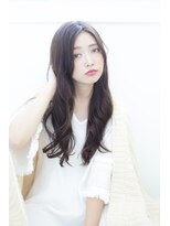 ヘアーズ ロッソ テラス(hair's ROSSO TERRACE)&nbsp;[鶴見]大人かわいいセンターパート無造作ロング☆[30代40代50代]
