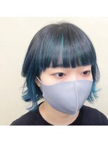 ラフ 原宿(L.a.a.g.f harajuku)&nbsp;ブルーカラー グラデーションカラー@原宿