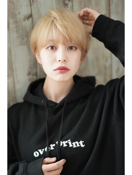 グランアージュ 柏西口店(grandage) 大人可愛い/小顔耳掛けハンサムひし形ショート/ハイトーン/柏