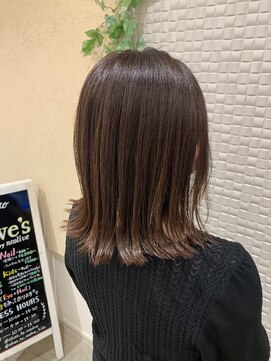 オリーブスバイネオリーブ(Olive's by neolive) 白髪ぼかしハイライト＋きりっぱボブ