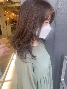 ロロ(ro-ro) 【恵比寿ro-ro】イルミナx前髪xココアブラウンxフリンジウェーブ