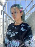 アレンジボブ_アースカラーくびれヘアツートンカラー_59021