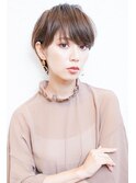 前下がりボブ・ 内巻きワンカール・ ボブショート・暗髪