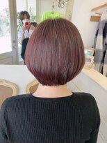 アミュレ(Amule)&nbsp;ミセス大人女子フレンチショコラピンクショートボブ梅ヶ丘美容室