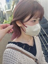 シンク オモテサンドウ(sync omotesando)&nbsp;立体感が出るラベンダーカラーとぱつんとボブ２０代３０代
