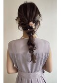編みおろしヘアセット