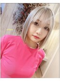 ☆ホワイトシルバーボブ☆