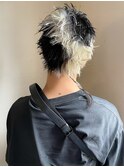 【skunk】スパイキーショート/ミックスカラー/ホワイトカラー