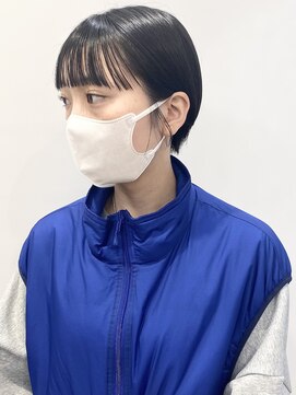 モリオフロムロンドン 松戸店(Morio from London) 【松戸 石山】黒髪丸みショートワイドバング10代20代30代