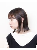 ブラウンカラー#ブリーチなし#外ハネ#ダメージレスカラー#豊橋