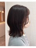 切りっぱなしボブ×チョコレートブラウン
