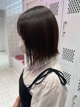 ココ なかもず店(COCO) レイヤーカット/ボブ/髪質改善/チェリーブラウン