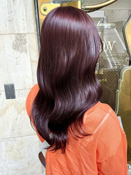 ラグーン 原宿 表参道(LAGOON) 【LAGOON】ブリーチなしダブルカラー♪秋の艶髪ワインレッド