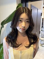 ヘアリゾート粋 ウナム 新宿東口店(enam)&nbsp;顔まわりカット/くびれ巻き/ヨシンモリ/韓国レイヤーカット