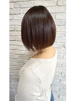 クオリス 赤塚店(QUALIS)&nbsp;20代30代40代ミニボブショコラアッシュ透明感小顔ブリーチなし