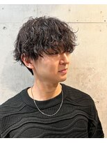 リベルテ グリット(Liberte Grit)&nbsp;伸ばしかけにも◎モテ髪ミディアム波巻きスパイラル