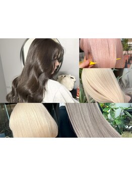 髪質やダメージに合わせたトリートメントでツヤ髪ハイトーンカラーを実現！毛先まで潤う美髪に♪〈堺東〉
