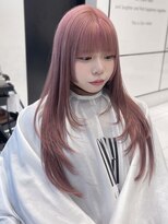 キーン 吉祥寺店(keen)&nbsp;《カネコ》ペールピンク×姫レイヤーカット