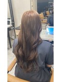 大人可愛いブリーチなしミルクティーベージュ【上野】