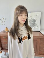 ヘアー アイス 御器所本店(HAIR ICI) 大人可愛い大人美人くすみカラーオリーブベージュ
