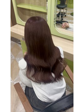 ノー バイ イオエ 西梅田(no. by ioe) ブリーチなしカラー/髪質改善/ミルクティーベージュ/小顔ヘア