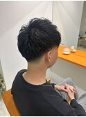 ナチュラル束感×スキンフェードスタイル