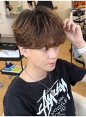 【シースルーフェザーショート】名古屋フェザーパーマメンズ