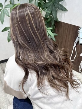 ベルヘアーデザイン 堺東(Belle hair Design) コントラストハイライト/外国人風/レイヤーカット/堺東