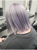 福井　大和田　ハイトーン　ホワイトラベンダーアッシュ　艶髪