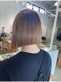 顎下切りっぱなし