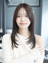 オルセン(OLSEN)&nbsp;ハイレイヤー/ミディアム・ロング/20代/顔周り/ブラウンベージュ