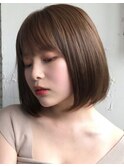 ボブ毛先柔らか