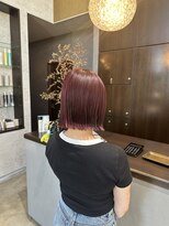 アールトゥーヘアー(art To Hair)&nbsp;チェリーピンク/ブリーチなしWカラー/ボブ