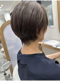 40代50代◎ハイライト白髪ぼかしふんわり大人ショート