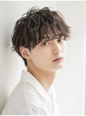ツイストスパイラル/メンズパーマ/前下がりマッシュ/ツイスト