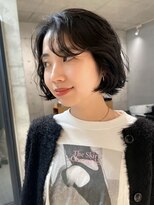 スク(SUKU)&nbsp;ボブパーマ×地毛風カラー