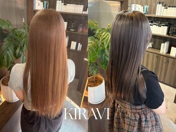 キラヴィ 三宮店(KIRAVI)の写真/三宮で“ブリーチなしダブルカラー”が人気。透明感と上品さを両立する大人のデザインカラー