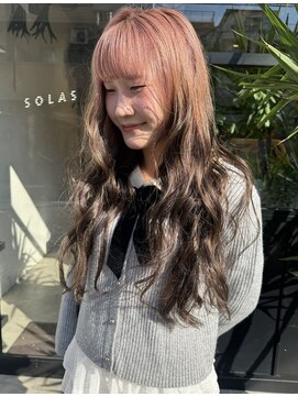 ソラス(SOLAS) pink × brown