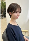 20代30代40代50代/マッシュショート／耳掛け／丸み