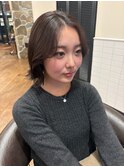 大人ボブ／韓国前髪／顔周りカット