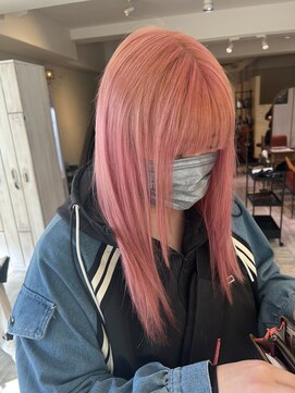 シー(See.) 春トレンドのピンクストレートロング